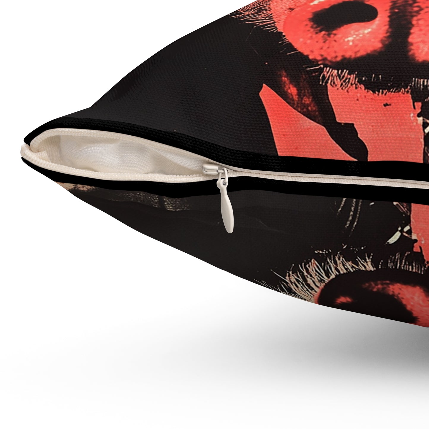 Pig Play Pillow, BDSM Dungeon Decor, Kinky Bedroom Cushion, Two Pigs Photo Art, Square Pillow