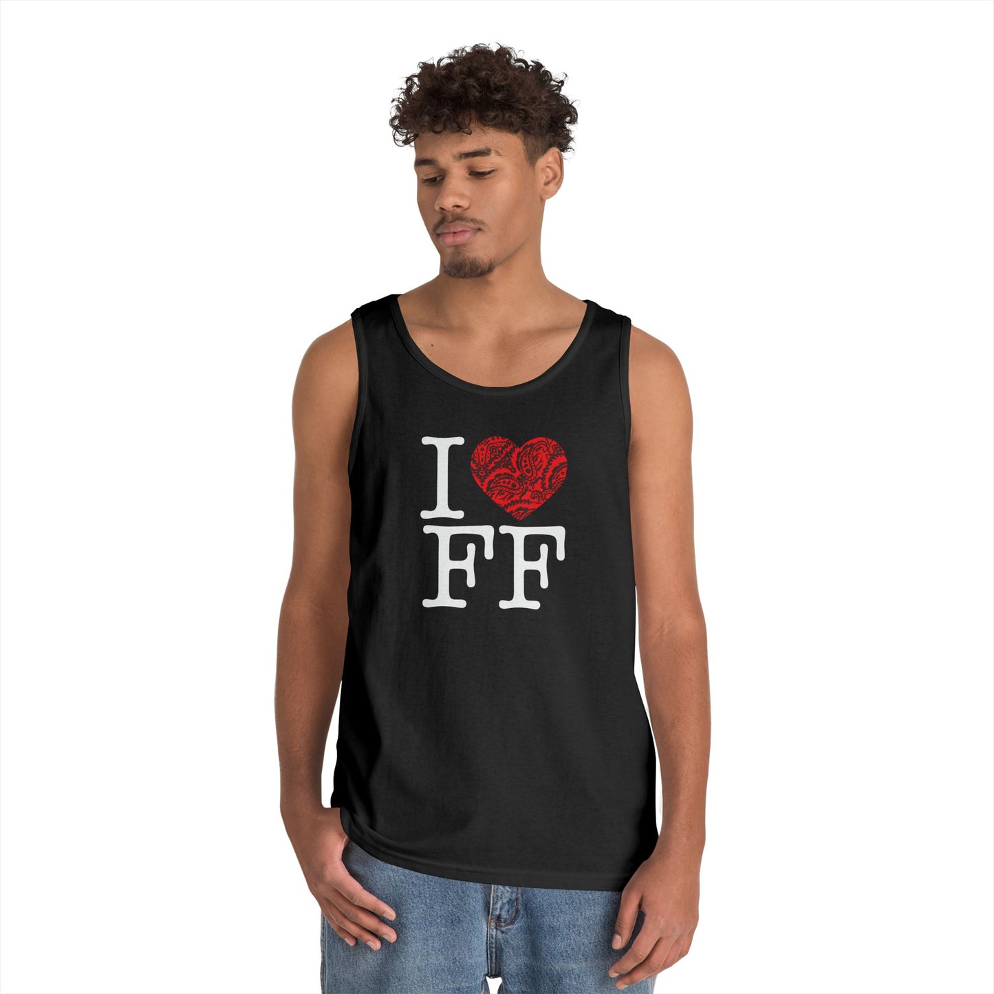 I Love FF Paisley Heart Tank Top
