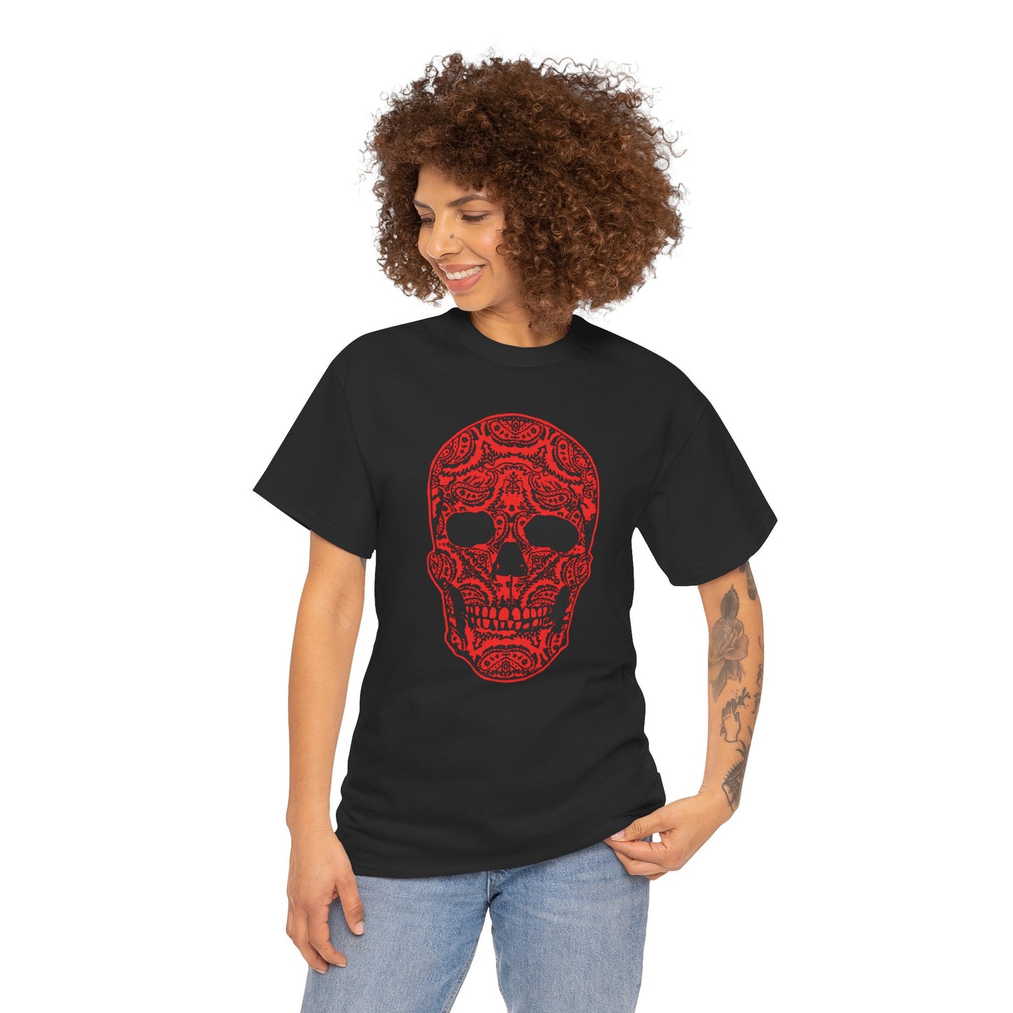 Paisley Skull - T-Shirt