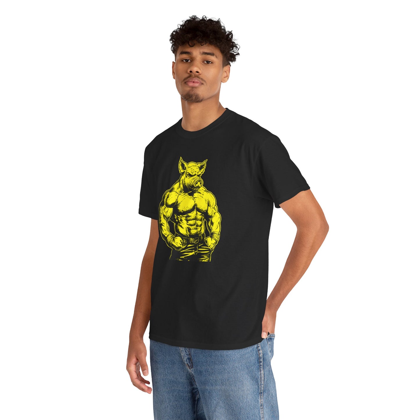 Pig Muscle Daddy Graphic T-Shirt