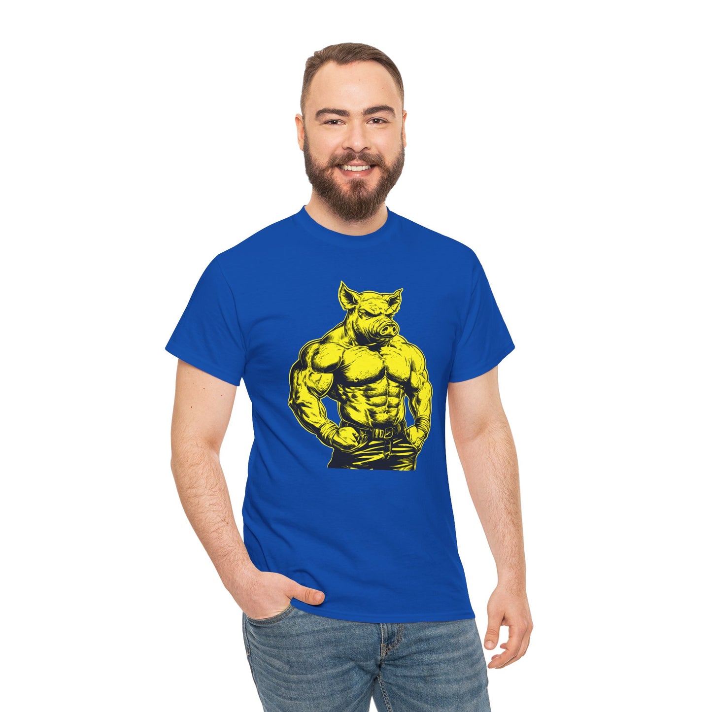 Pig Muscle Daddy Graphic T-Shirt