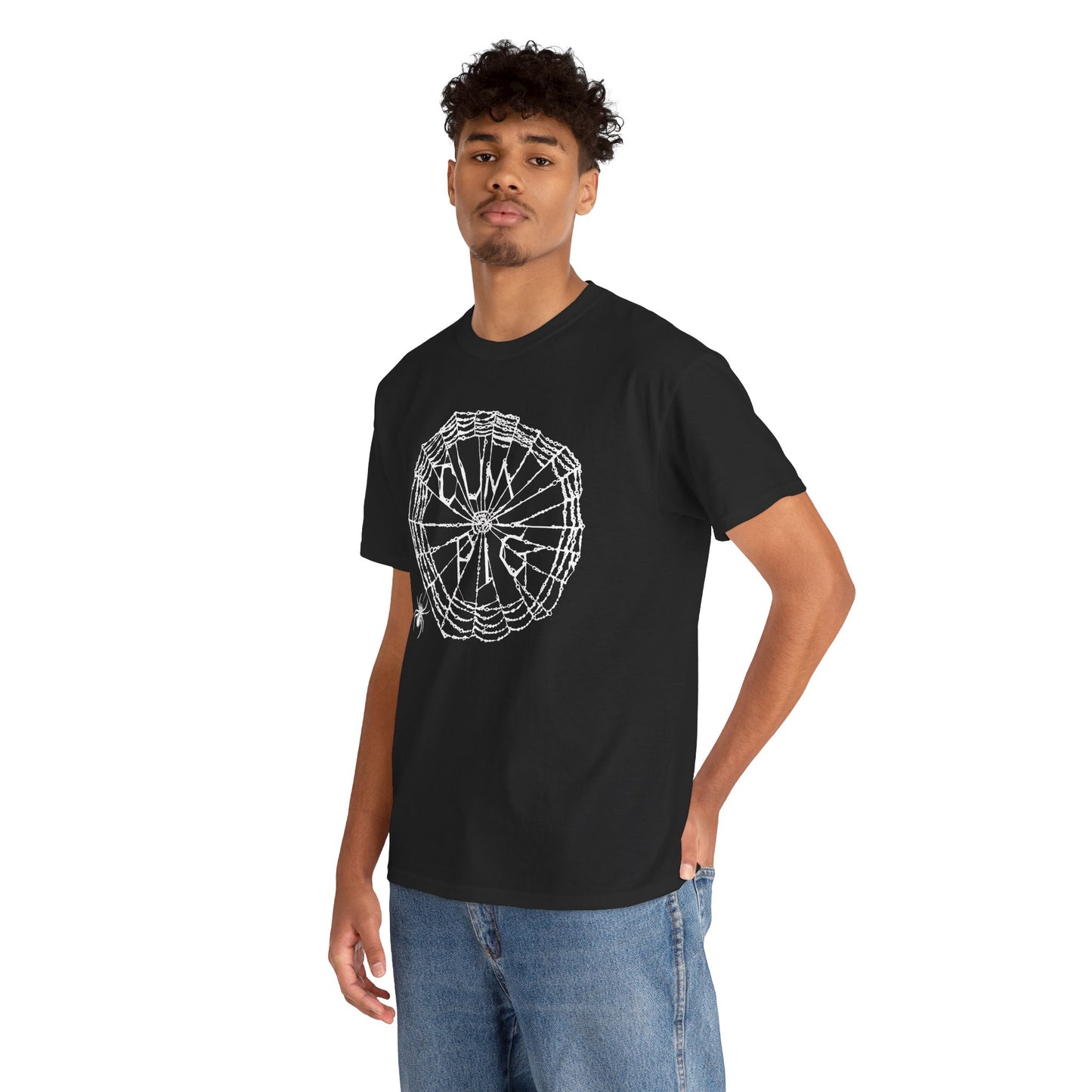 Cum Pig Parody Spiderweb Tee