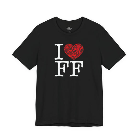 I Love FF Tshirt | Funny Gay Naughty Innuendo t-shirt|  Queer Pride Tee | Leather Cruising Kink Coded Shirt