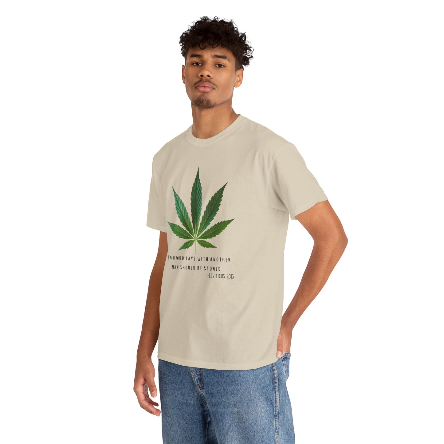 Gay Weed T-Shirt – Leviticus Satire Tee – Queer Bible Protest