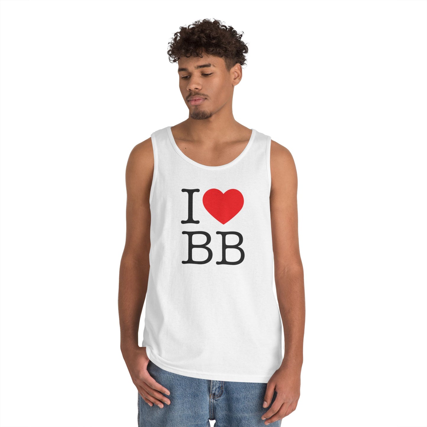 I Love BB Graphic Tank Top