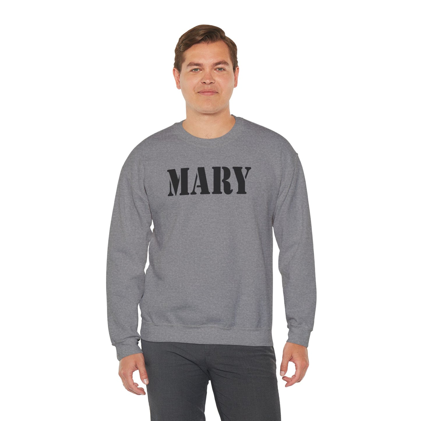 MARY Military Text Sweatshirt