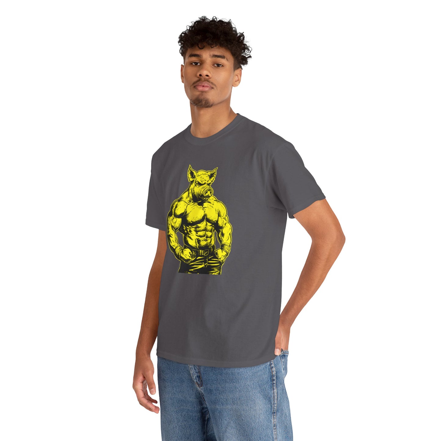 Pig Muscle Daddy Graphic T-Shirt