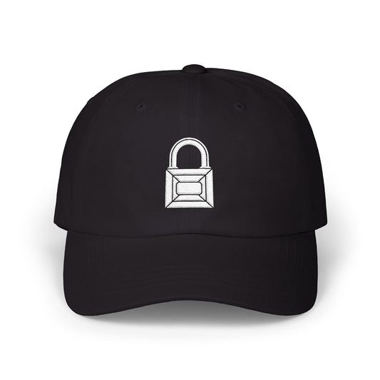 Embroidered Pad Lock Caged Sub Cap