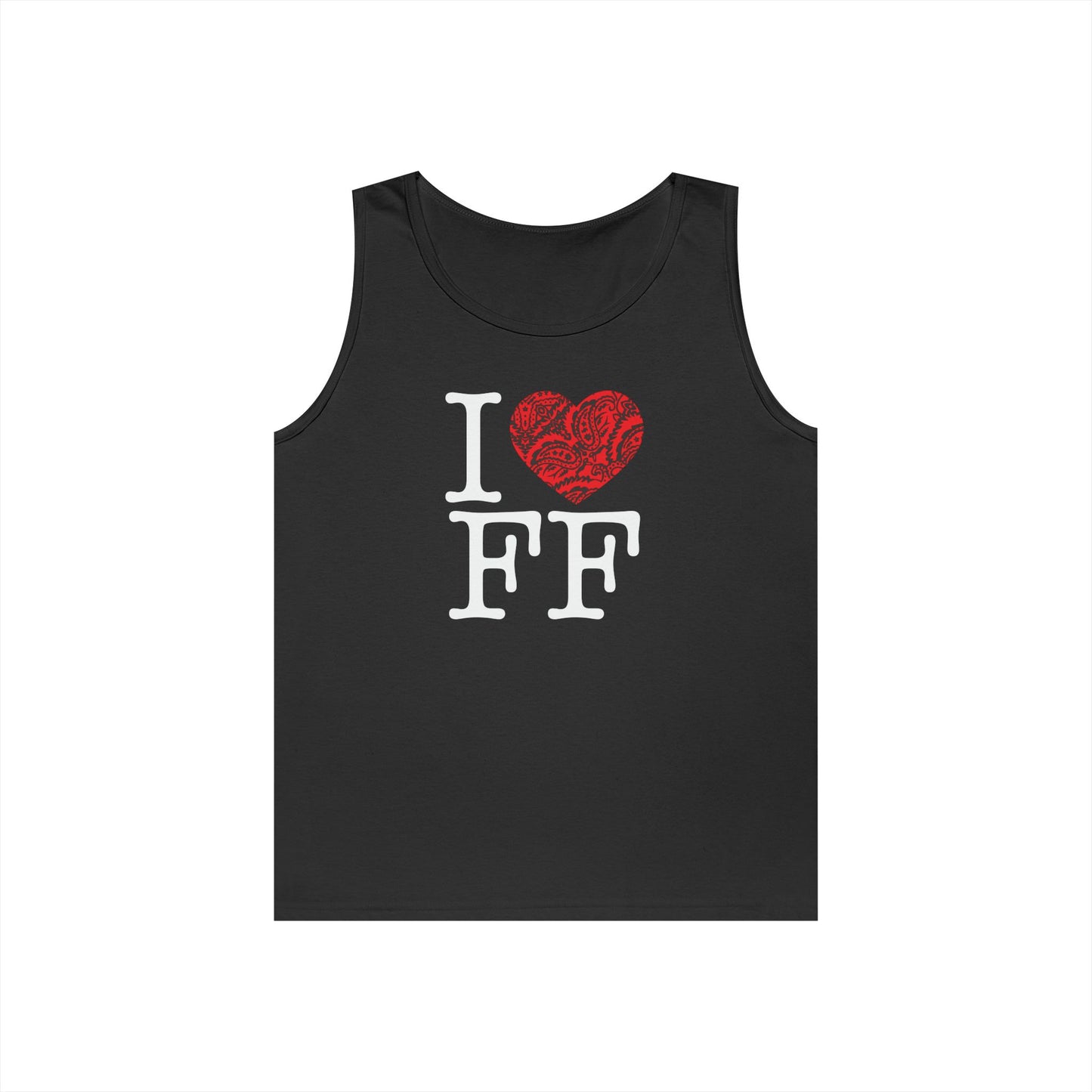 I Love FF Paisley Heart Tank Top