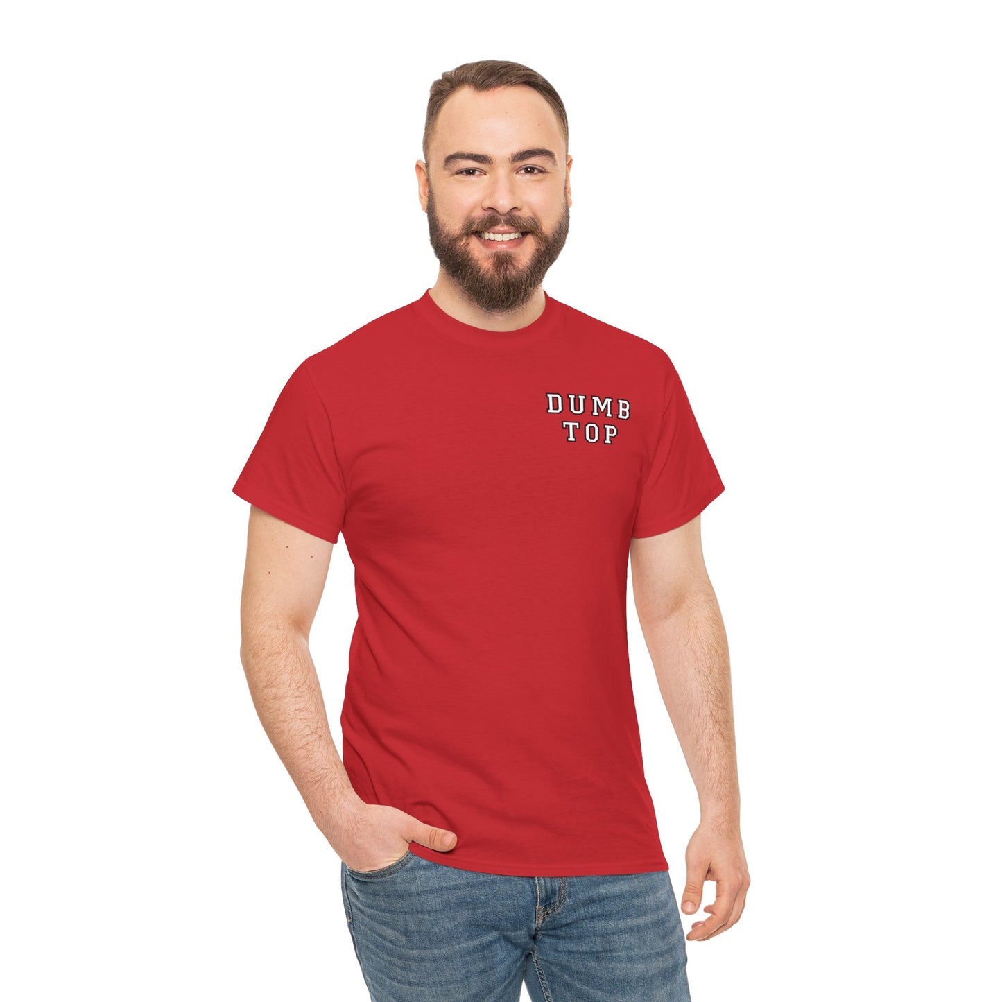 DUMB TOP Slogan Graphic T-Shirt