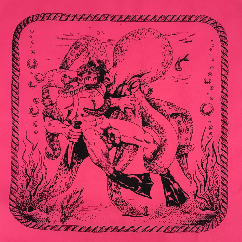 Diver & Squid by Dom Etienne Orejudos