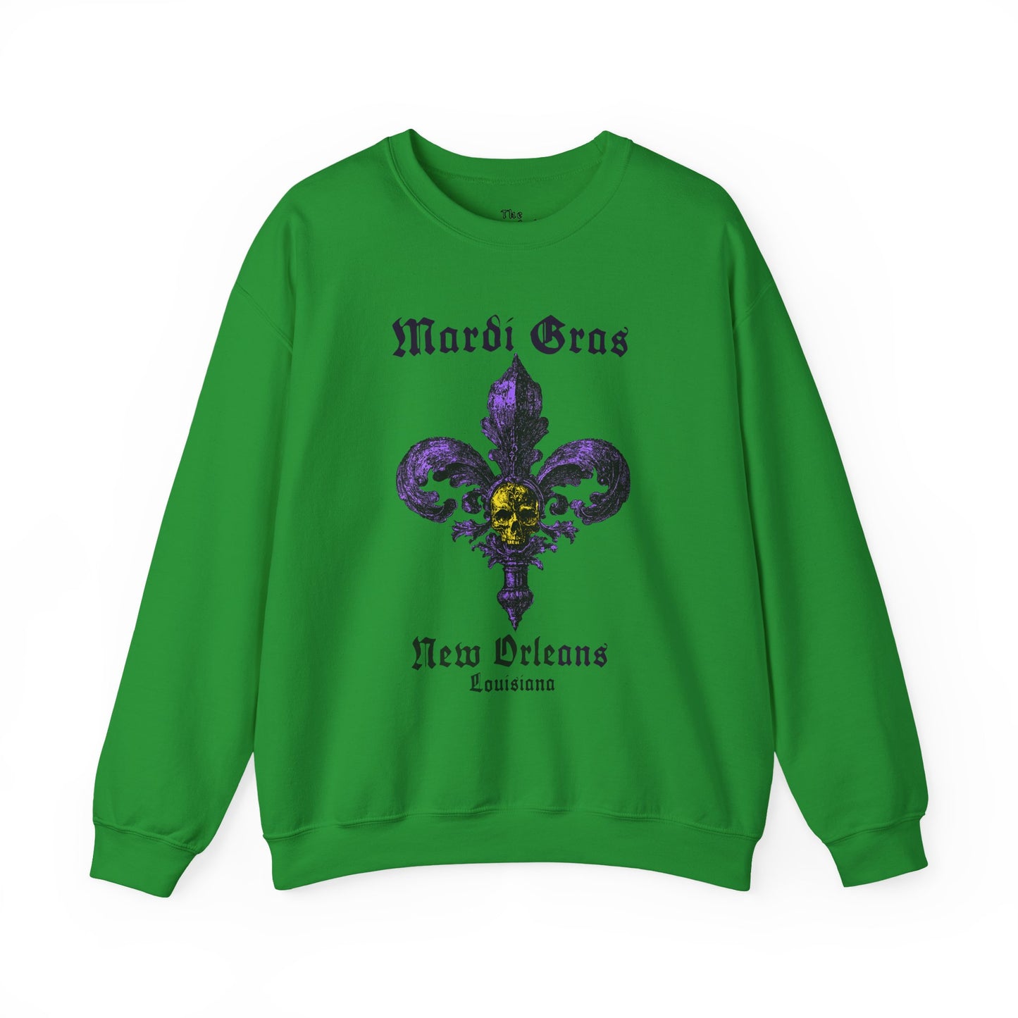 Mardi Gras Fleur De Lis with Skull - Sweatshirt