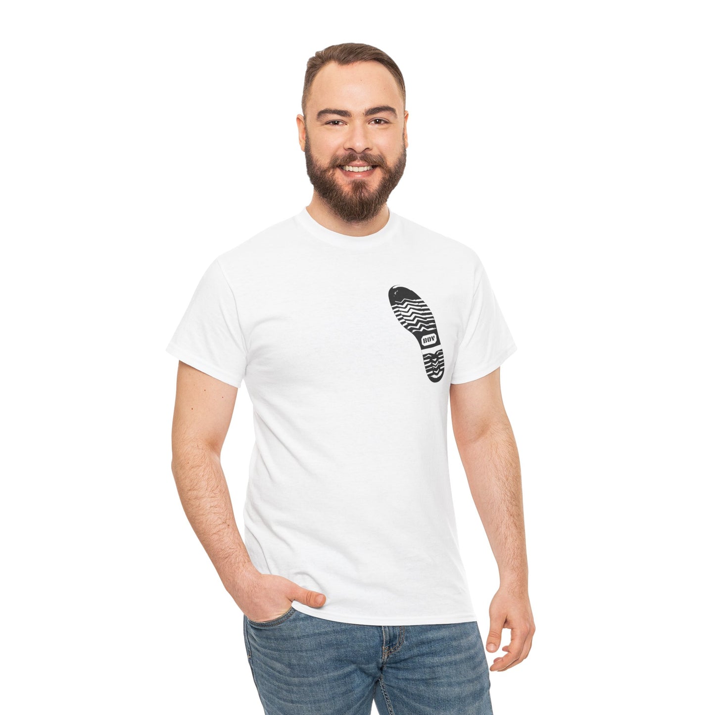 Boy Boot Tread Tshirt – Queer Leather Sub Streetwear