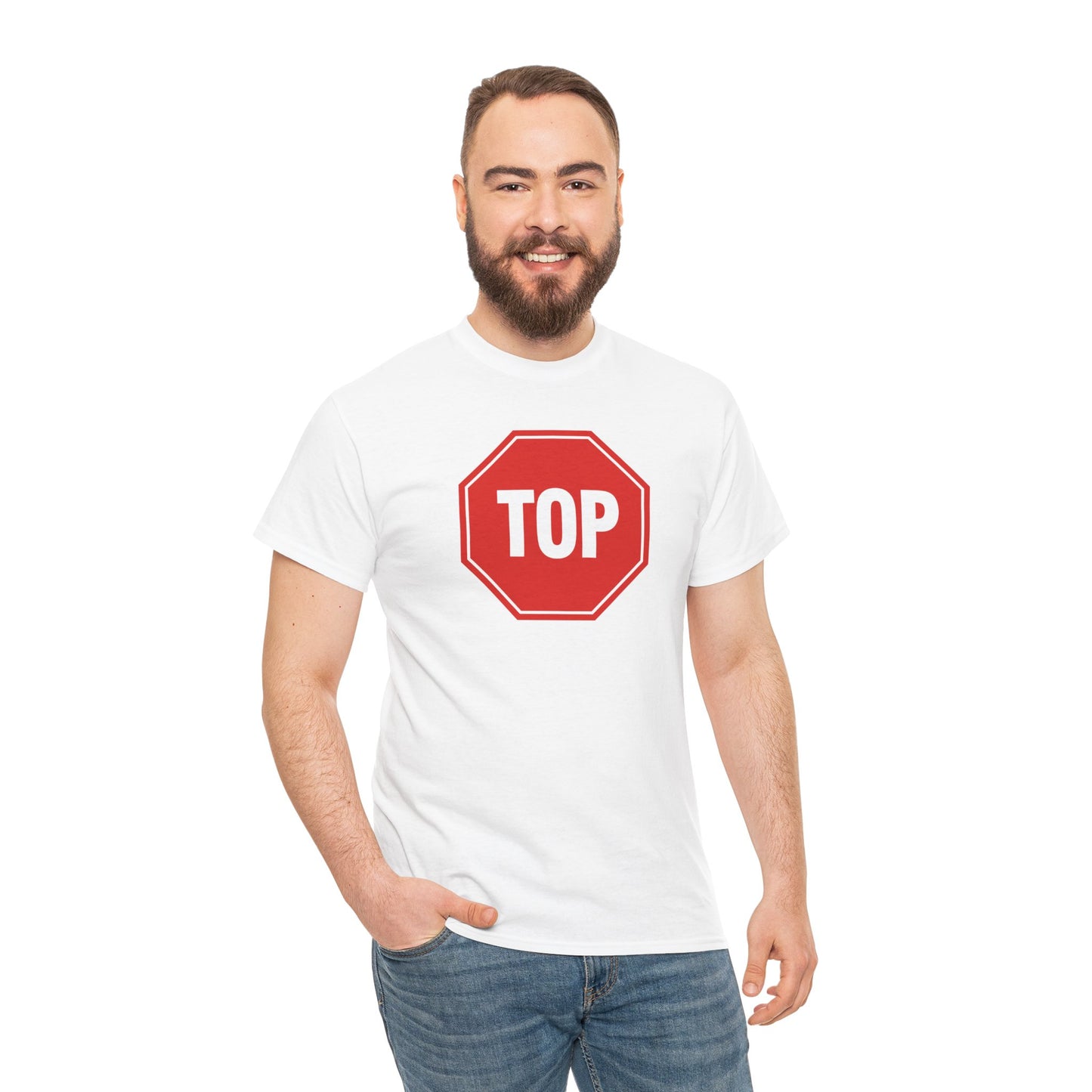 TOP Sign Tshirt – Queer Innuendo Pride Tee for Confident Tops