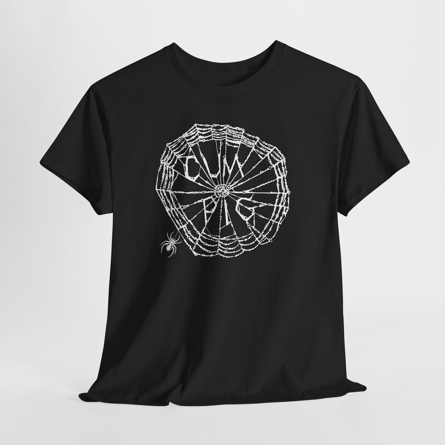Cum Pig Parody Spiderweb Tee