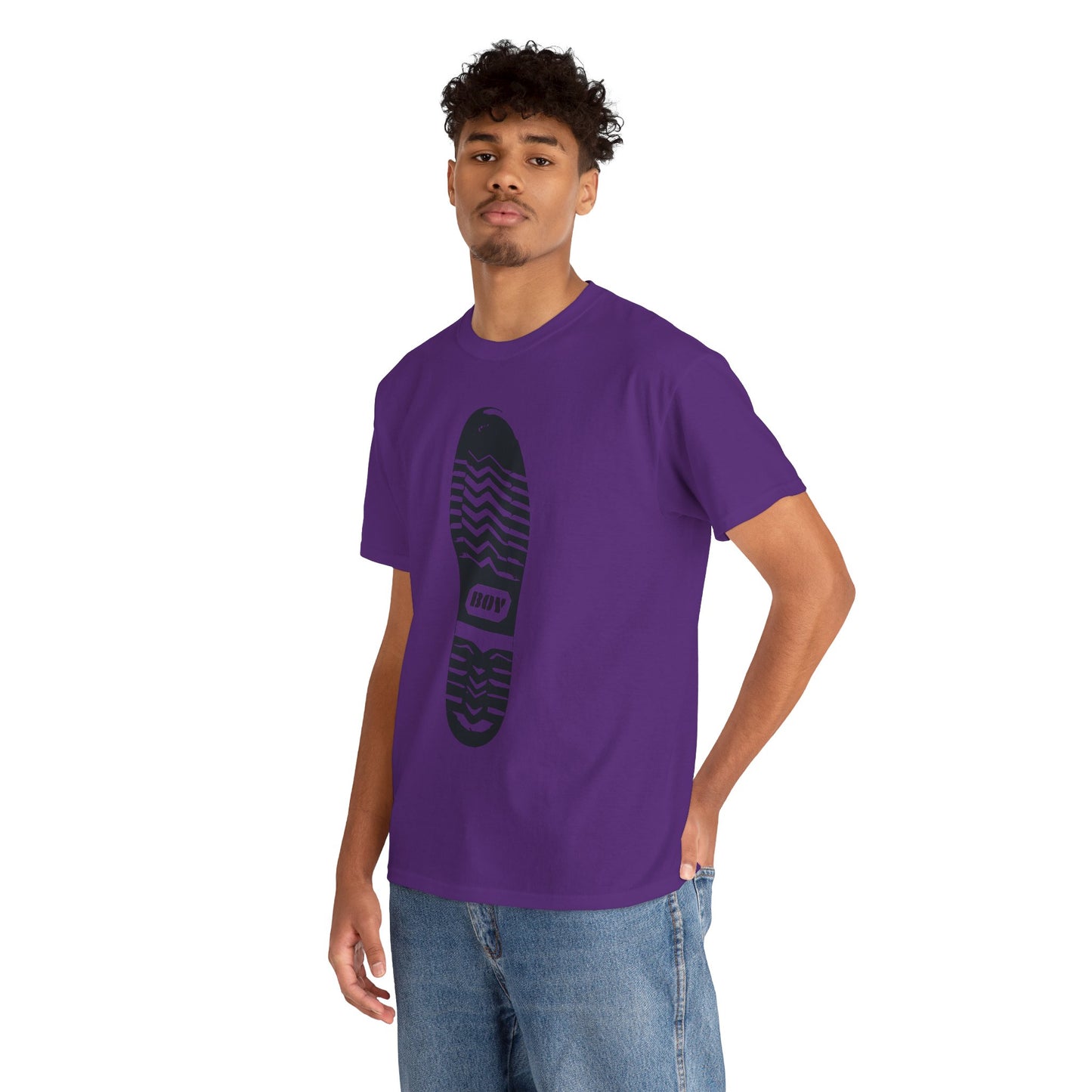 Boy Boot Tread Tshirt | Leather Kink Fetish Sub Tee | BDSM Bondage T-shirt | Gay Fetishwear Shirt | Queer Leather Streetwear