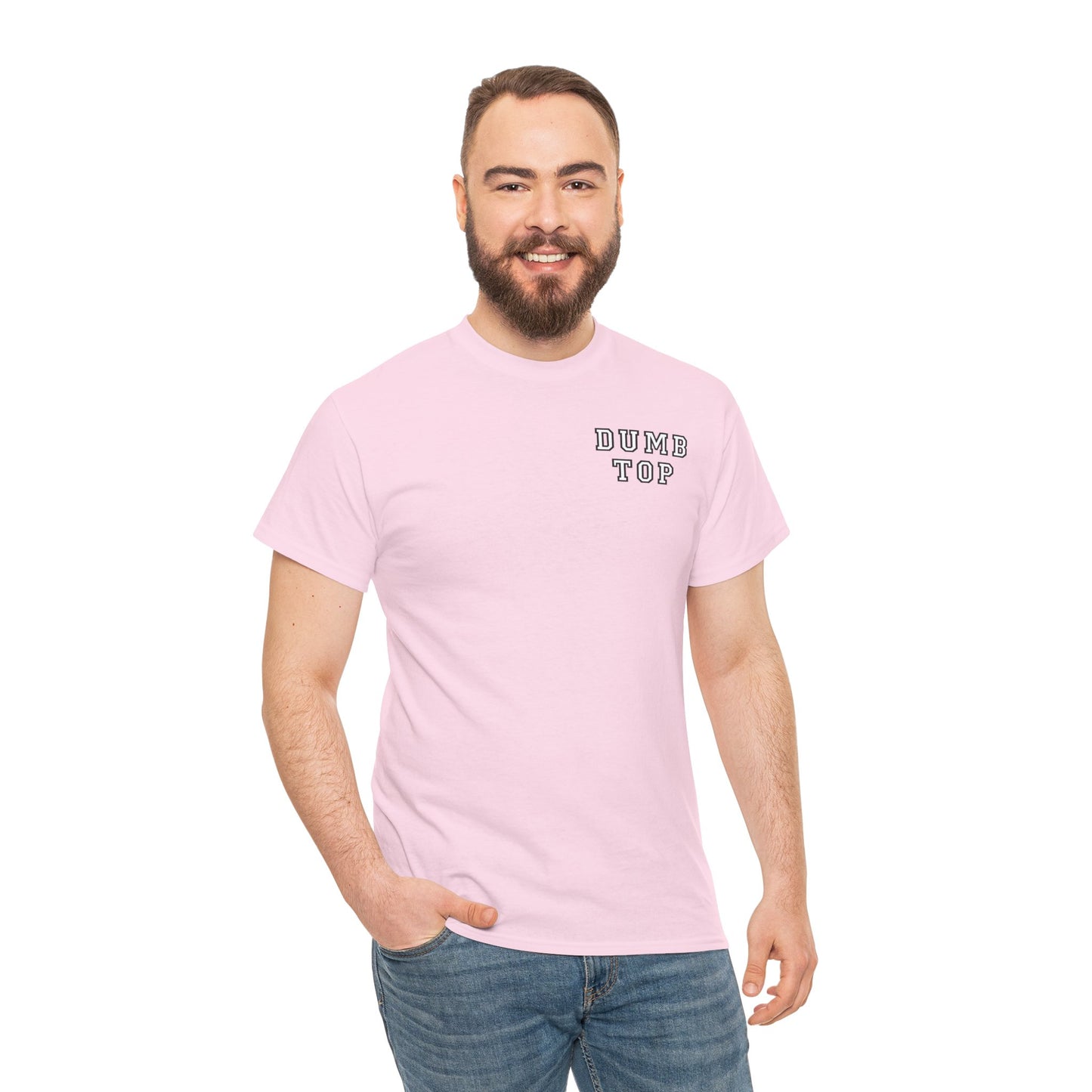DUMB TOP Slogan Graphic T-Shirt