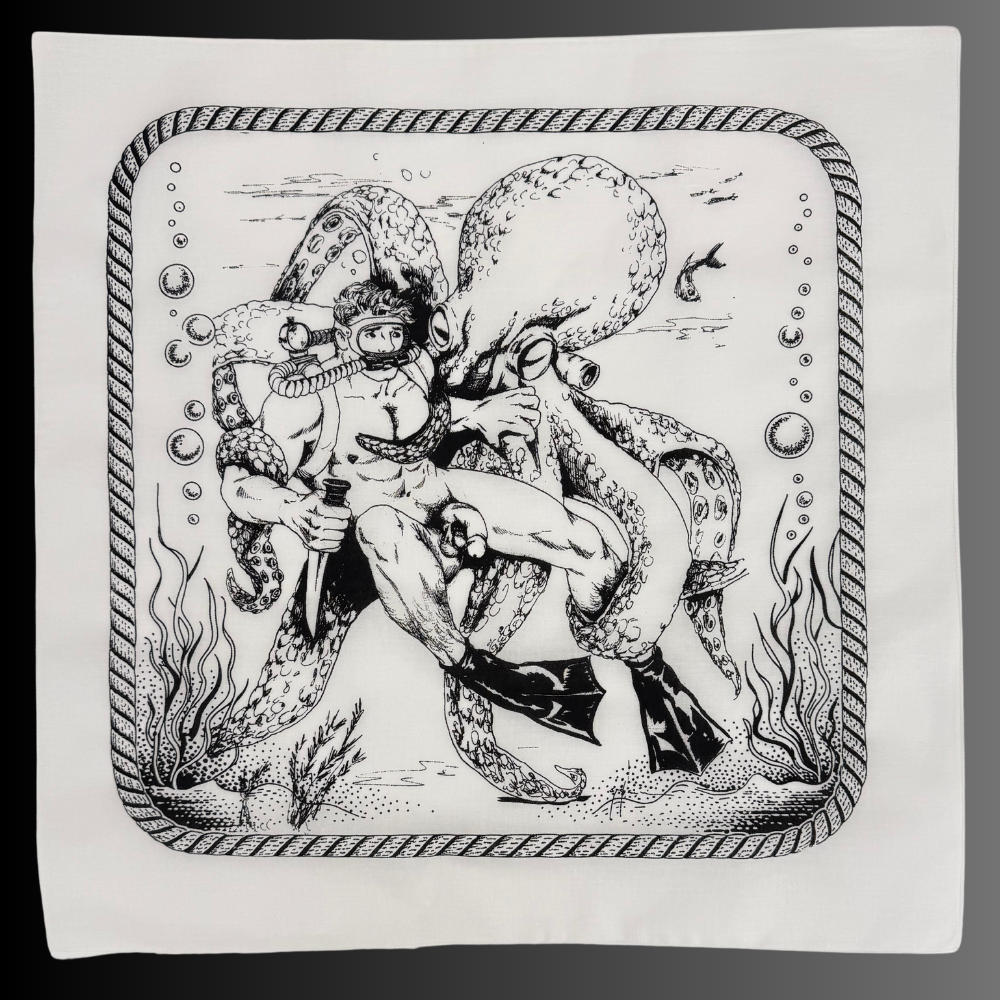 Diver & Squid by Dom Etienne Orejudos