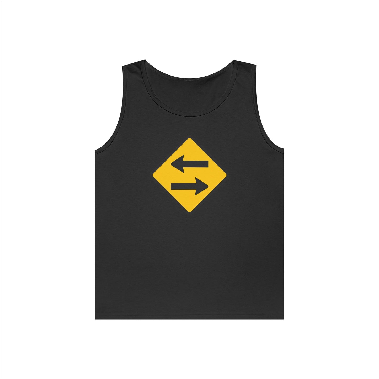Side Two-Way Road Sign Tank
