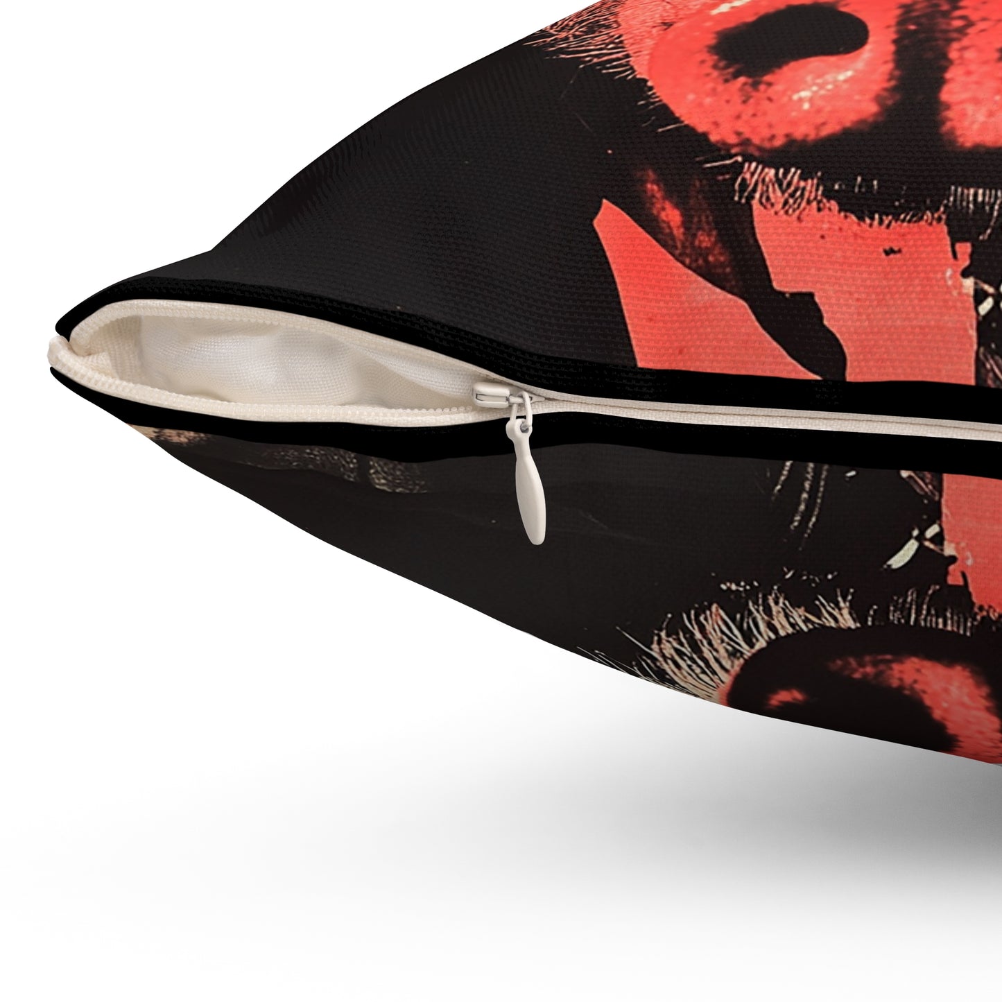 Pig Play Pillow, BDSM Dungeon Decor, Kinky Bedroom Cushion, Two Pigs Photo Art, Square Pillow