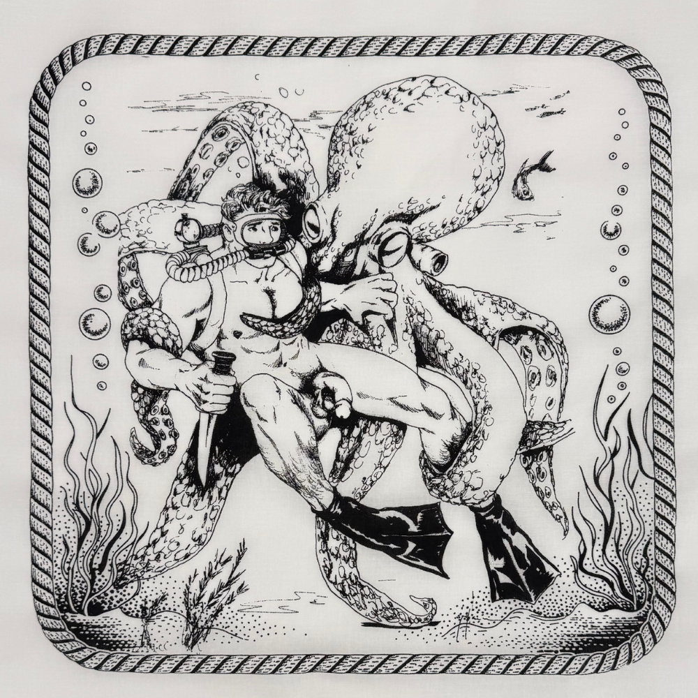 Diver & Squid by Dom Etienne Orejudos