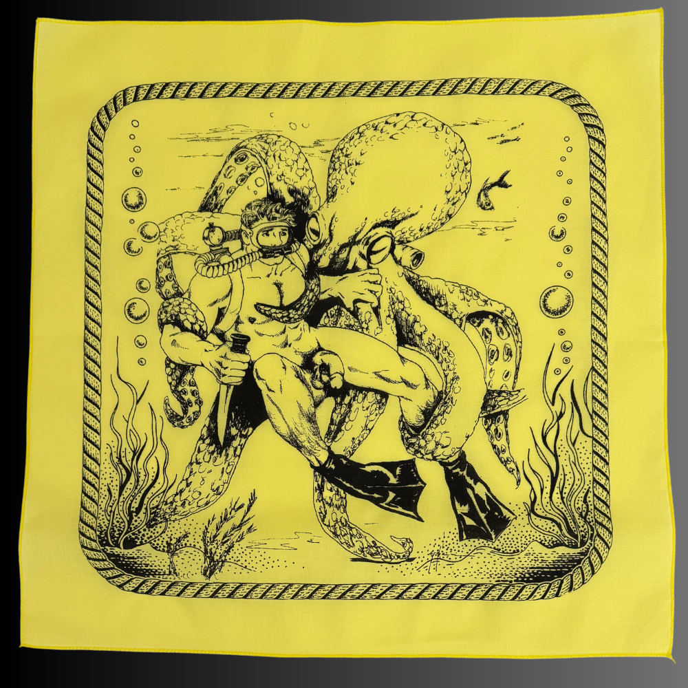 Diver & Squid by Dom Etienne Orejudos