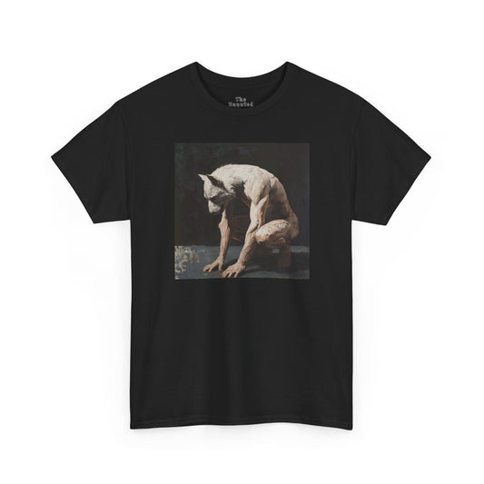 Anthro White Werewolf Art T-Shirt
