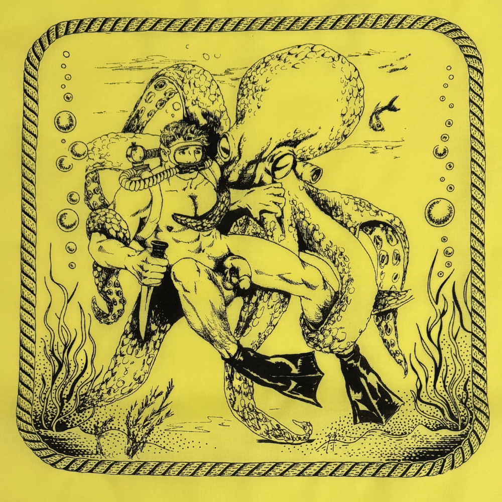 Diver & Squid by Dom Etienne Orejudos