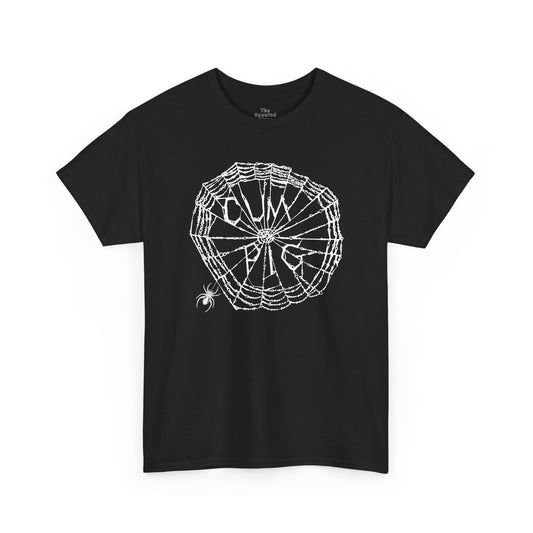 Cum Pig Parody Spiderweb Tee