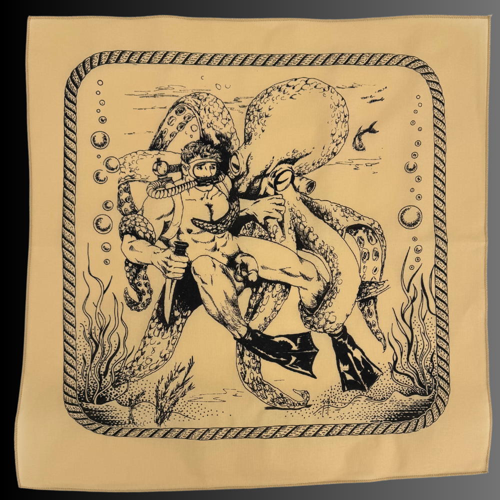 Diver & Squid by Dom Etienne Orejudos