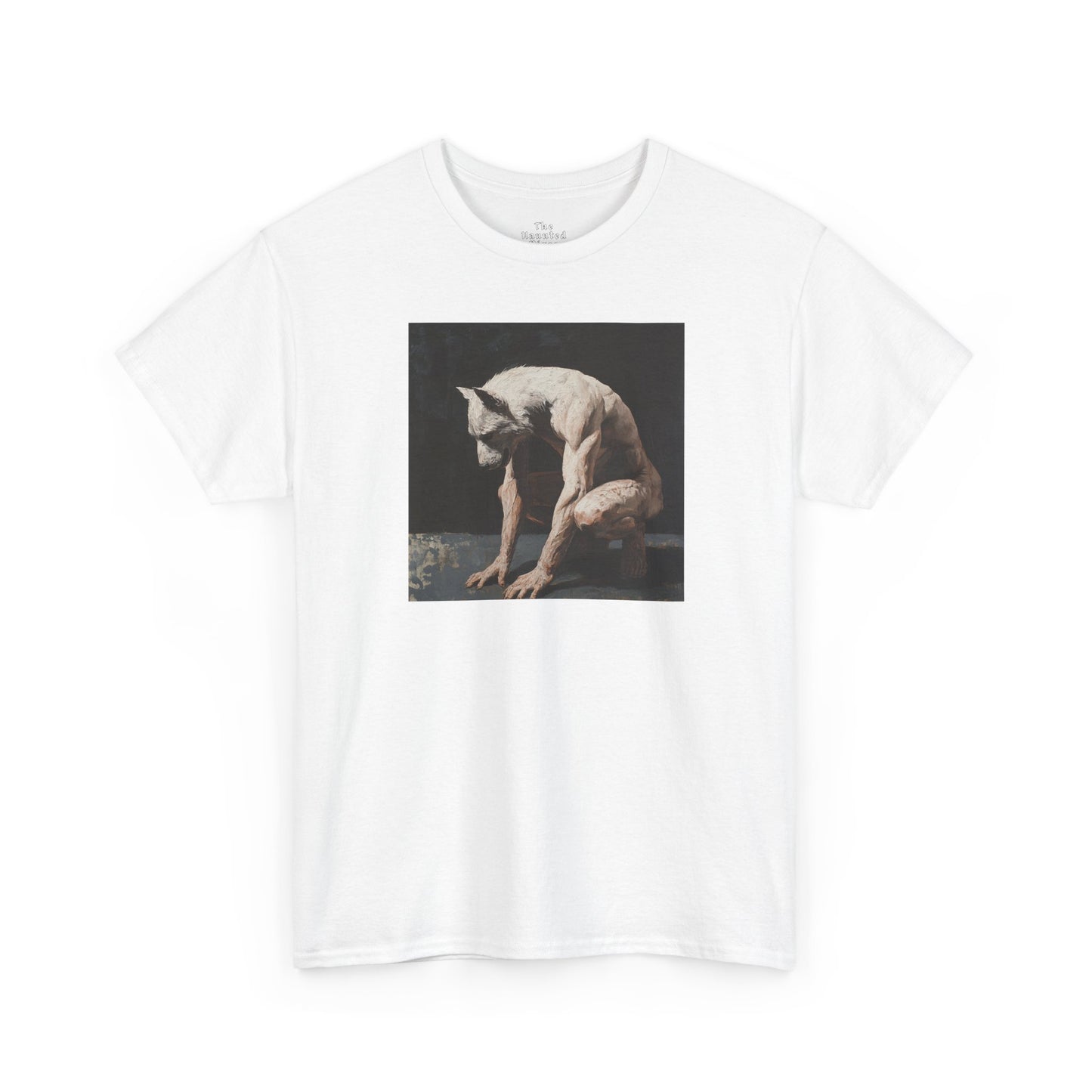 Anthro White Werewolf Art Tee