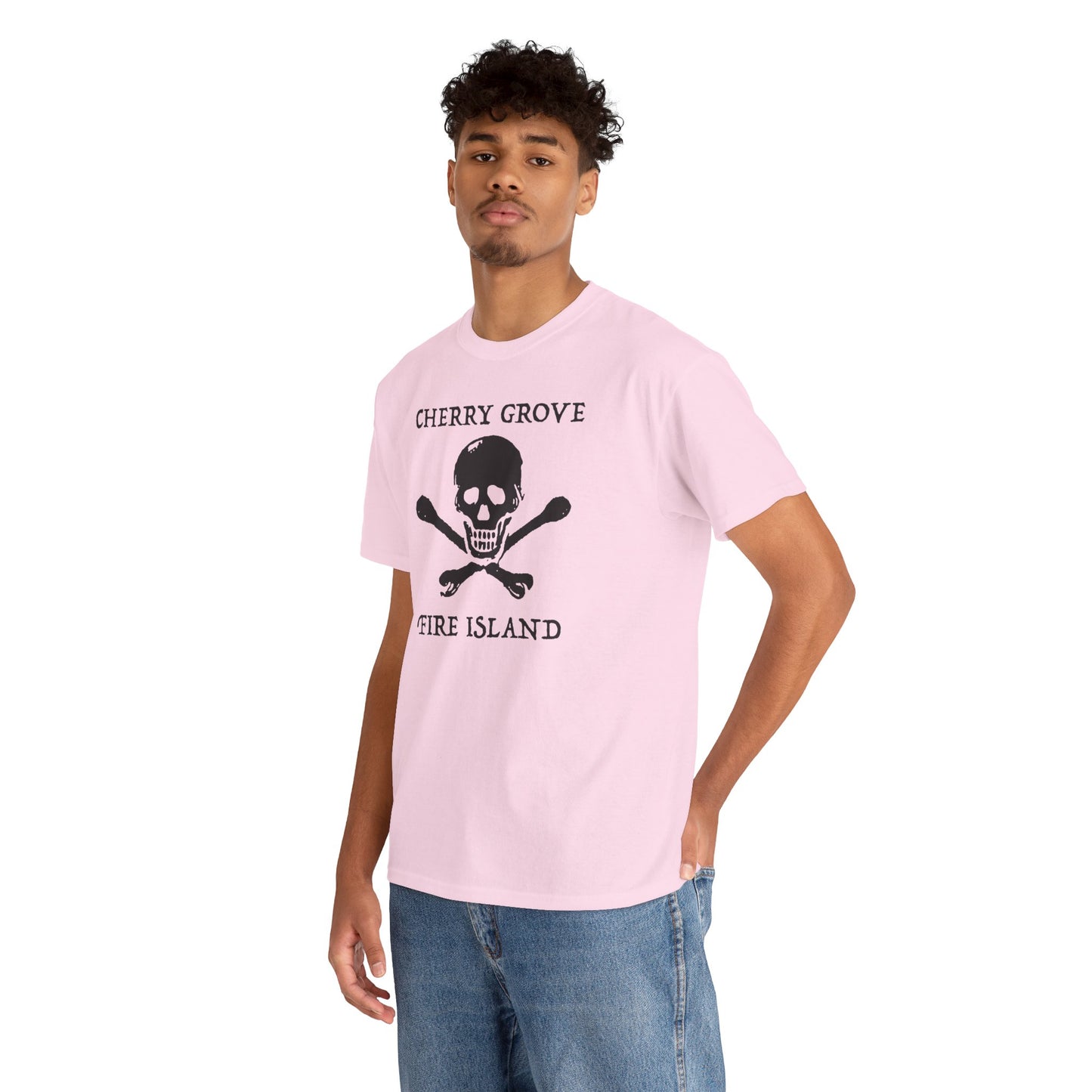 Cherry Grove Fire Island Skull Graphic T-Shirt