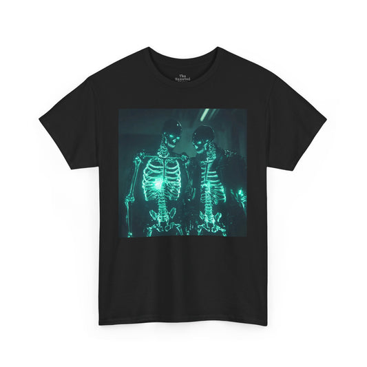 Glowing Skeleton Biker Rocker - Shirt