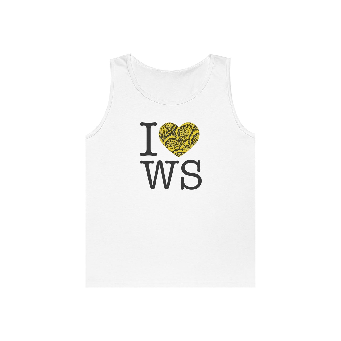 I Love WS Paisley Heart Tank Top