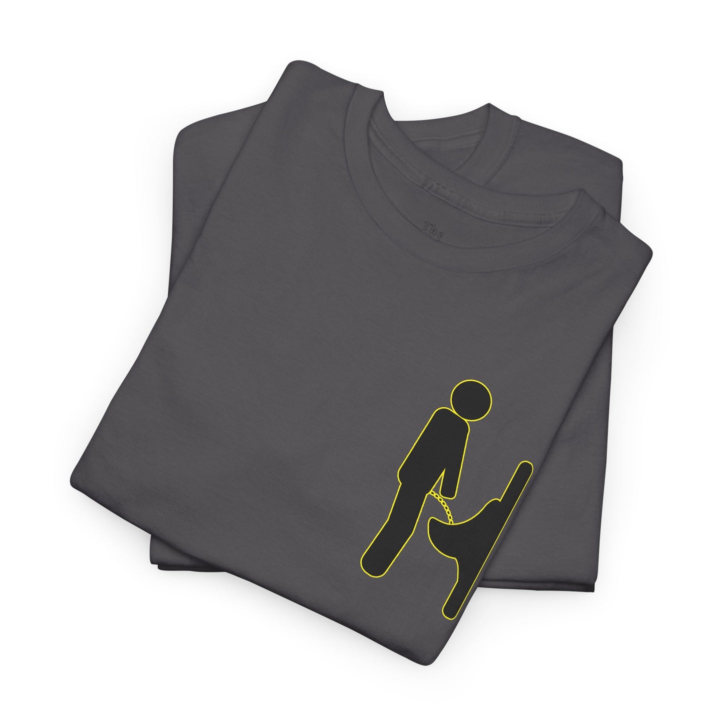 Minimal Urinal Icon Graphic T-Shirt