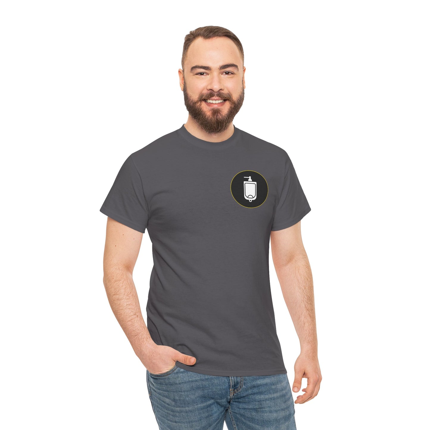 Urinal Icon Pocket Print Graphic Tee