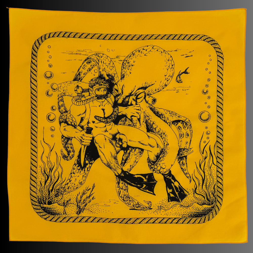 Diver & Squid by Dom Etienne Orejudos