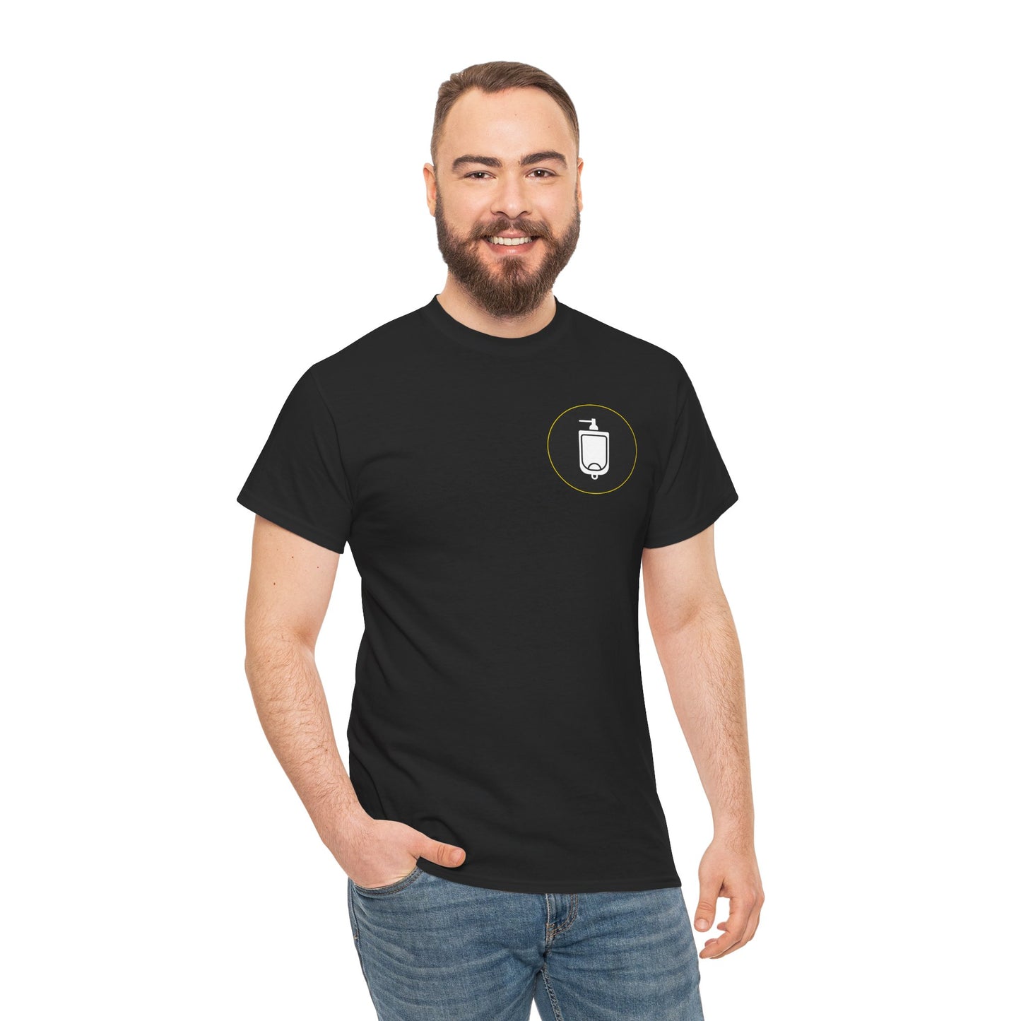 Urinal Icon Pocket Print Graphic Tee