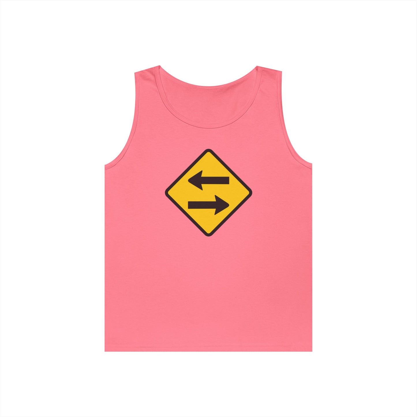 Side Two-Way Road Sign Tank