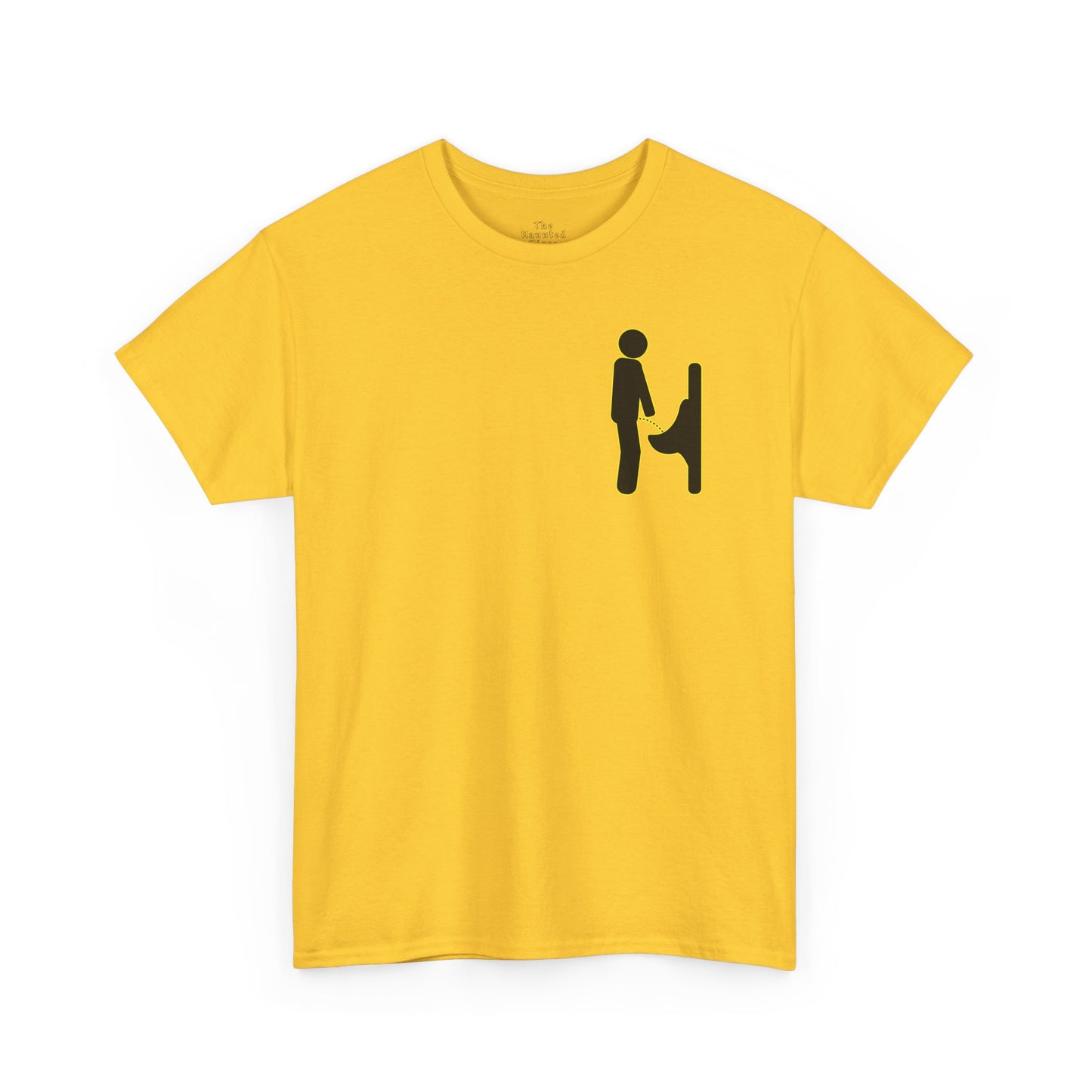 Minimal Urinal Icon Graphic T-Shirt