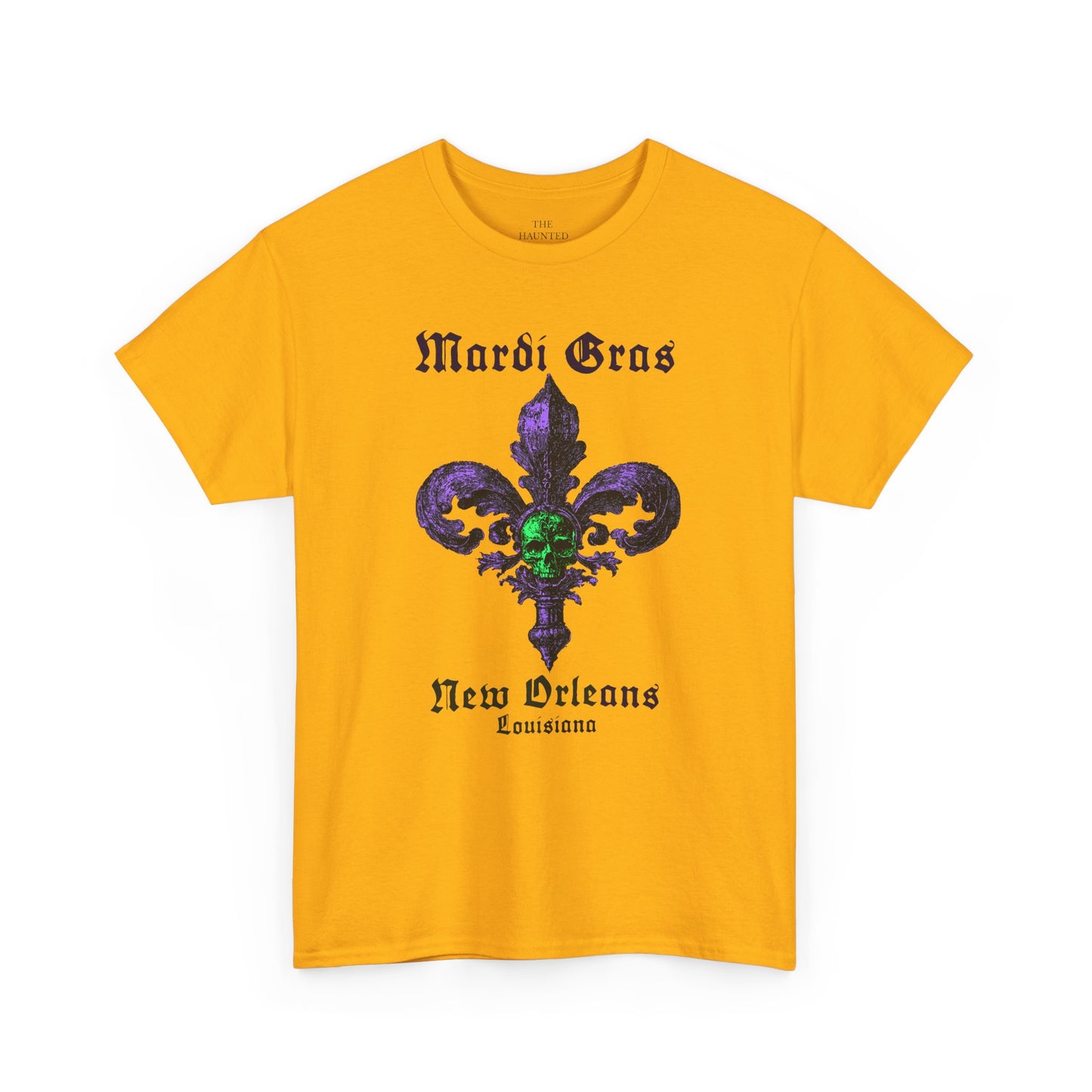 Mardi Gras Fleur-de-Lis Skull T-Shirt | New Orleans Graphic Tee