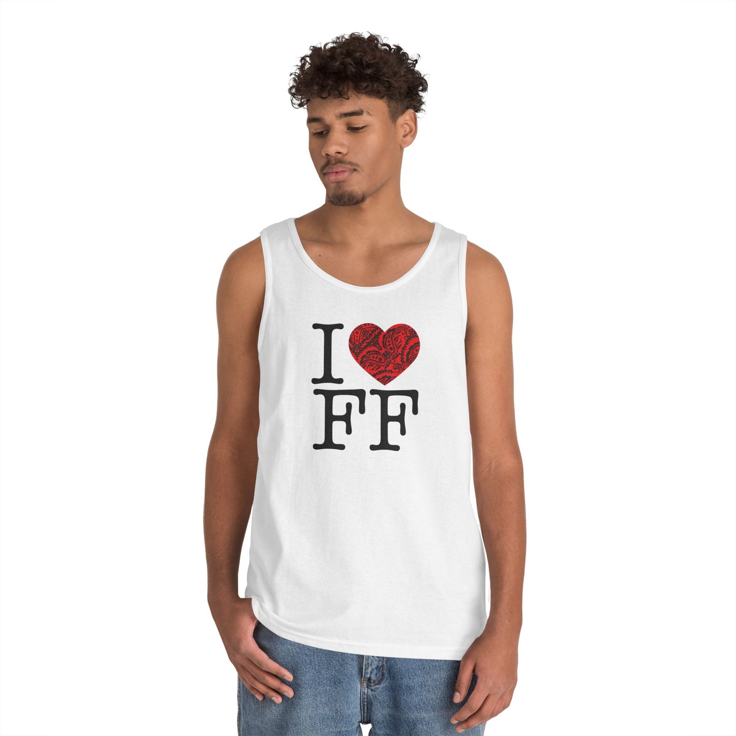 I Love FF Paisley Heart Tank Top
