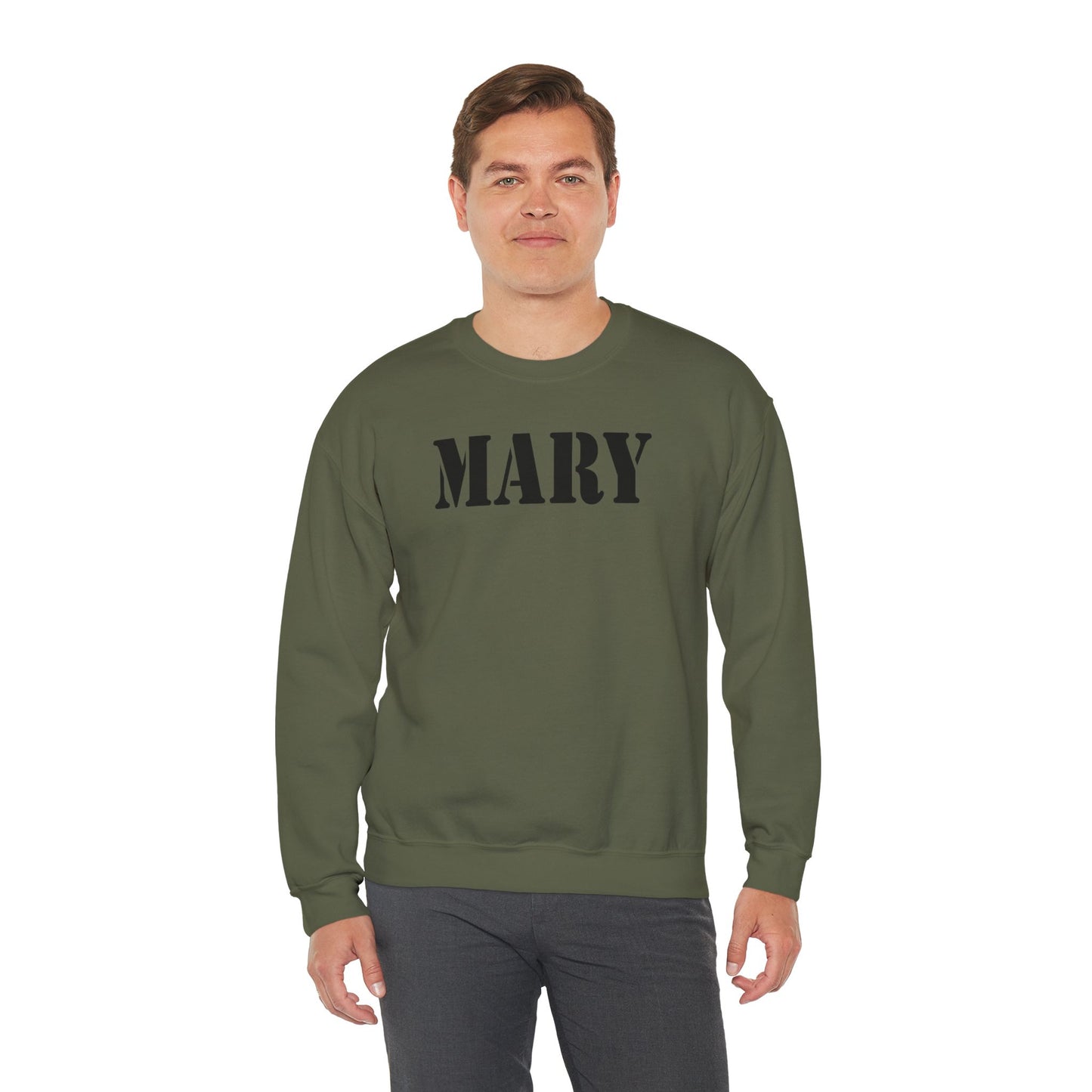 MARY Military Text Sweatshirt