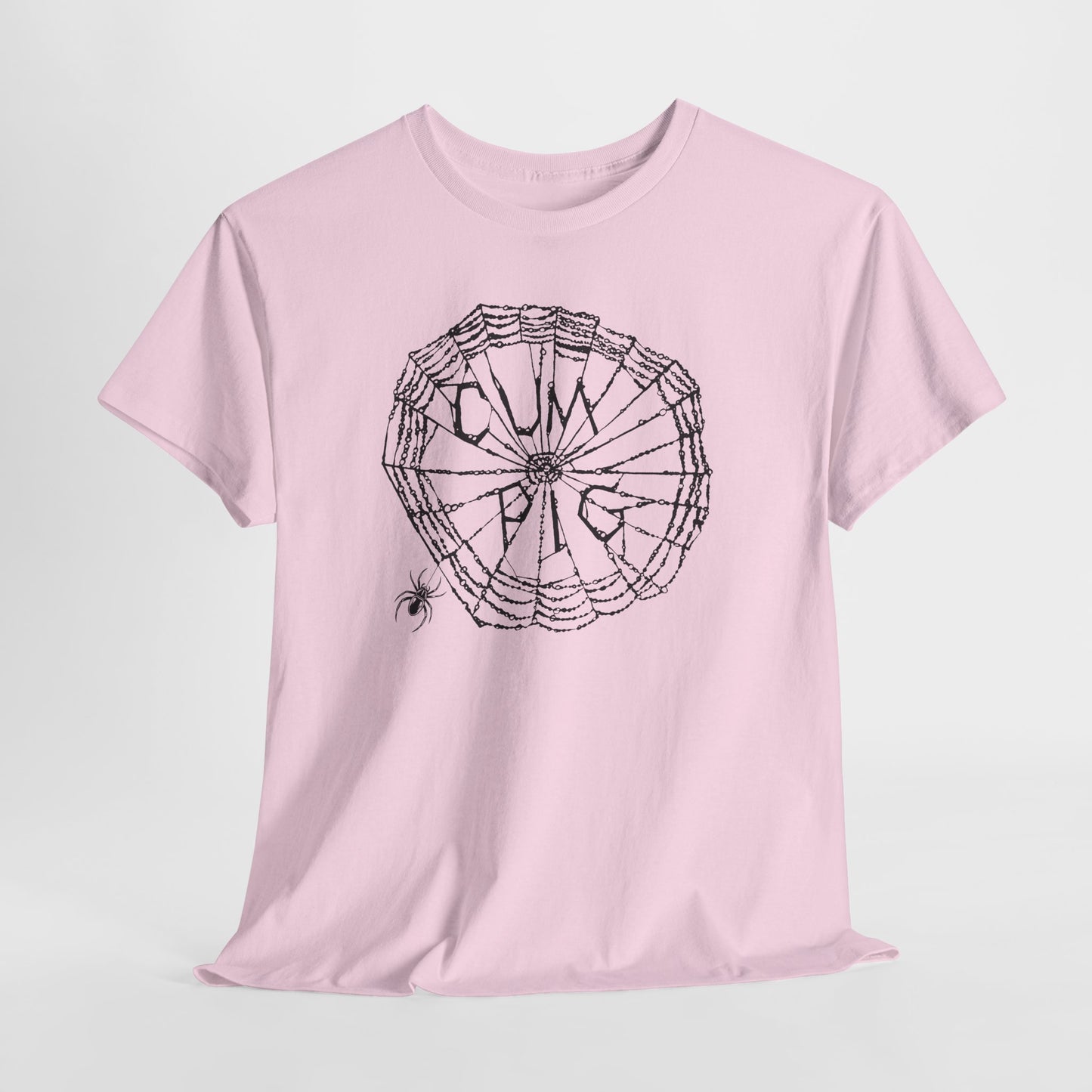 Cum Pig Parody Spiderweb Tee