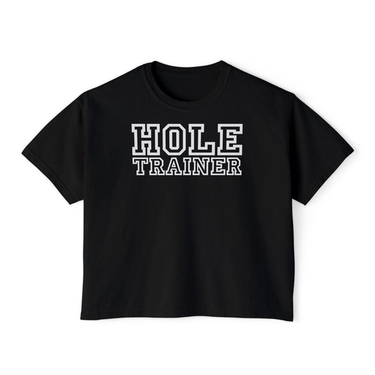 Hole Trainer - Crop Top - Comfort Colors Looser Fit