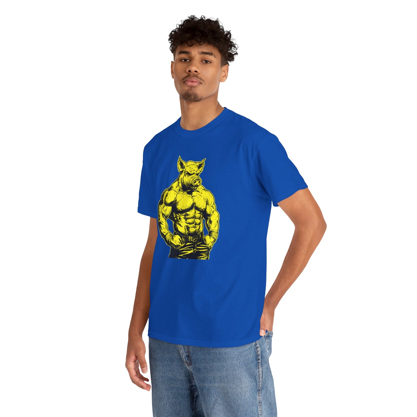 Pig Muscle Daddy Graphic T-Shirt