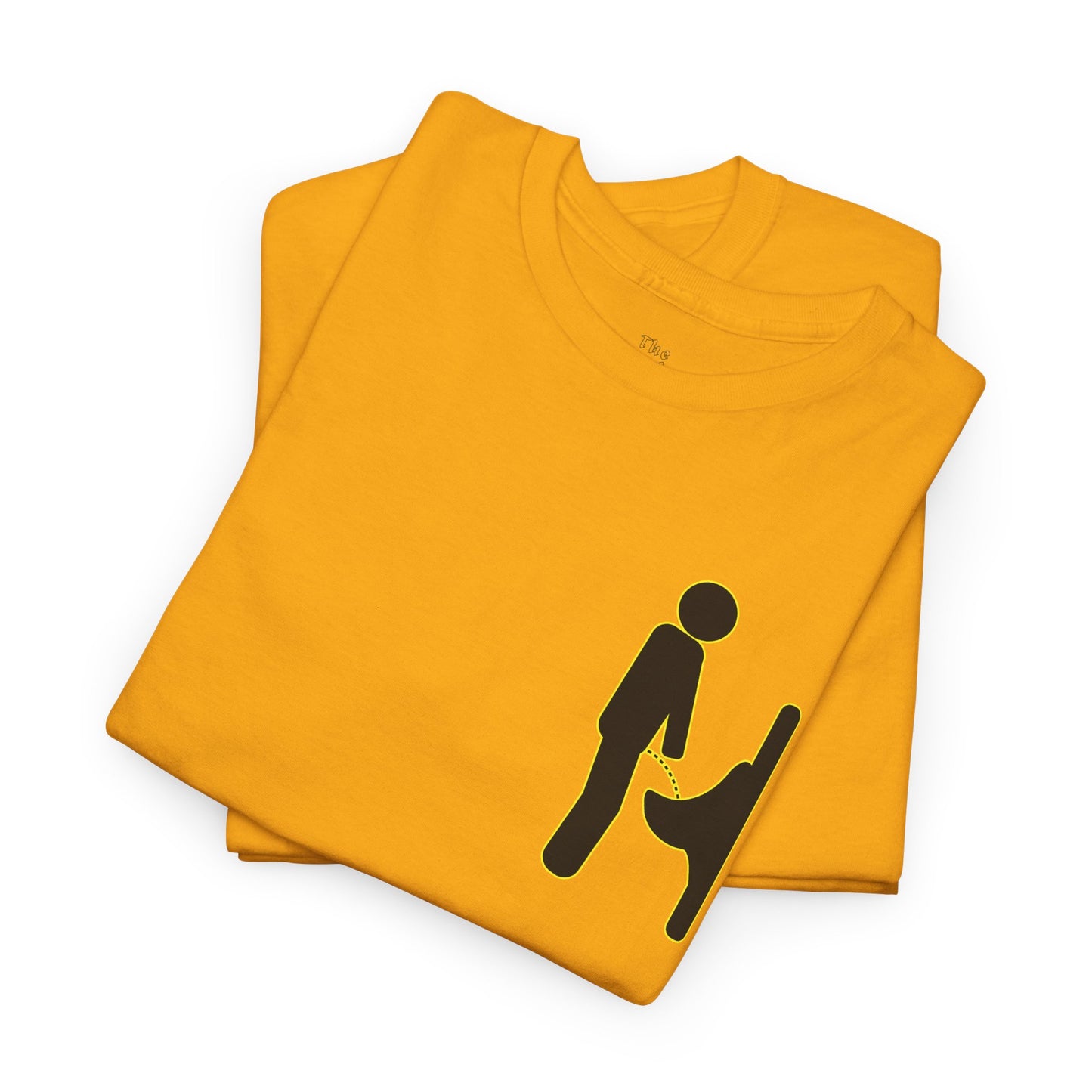 Minimal Urinal Icon Graphic T-Shirt
