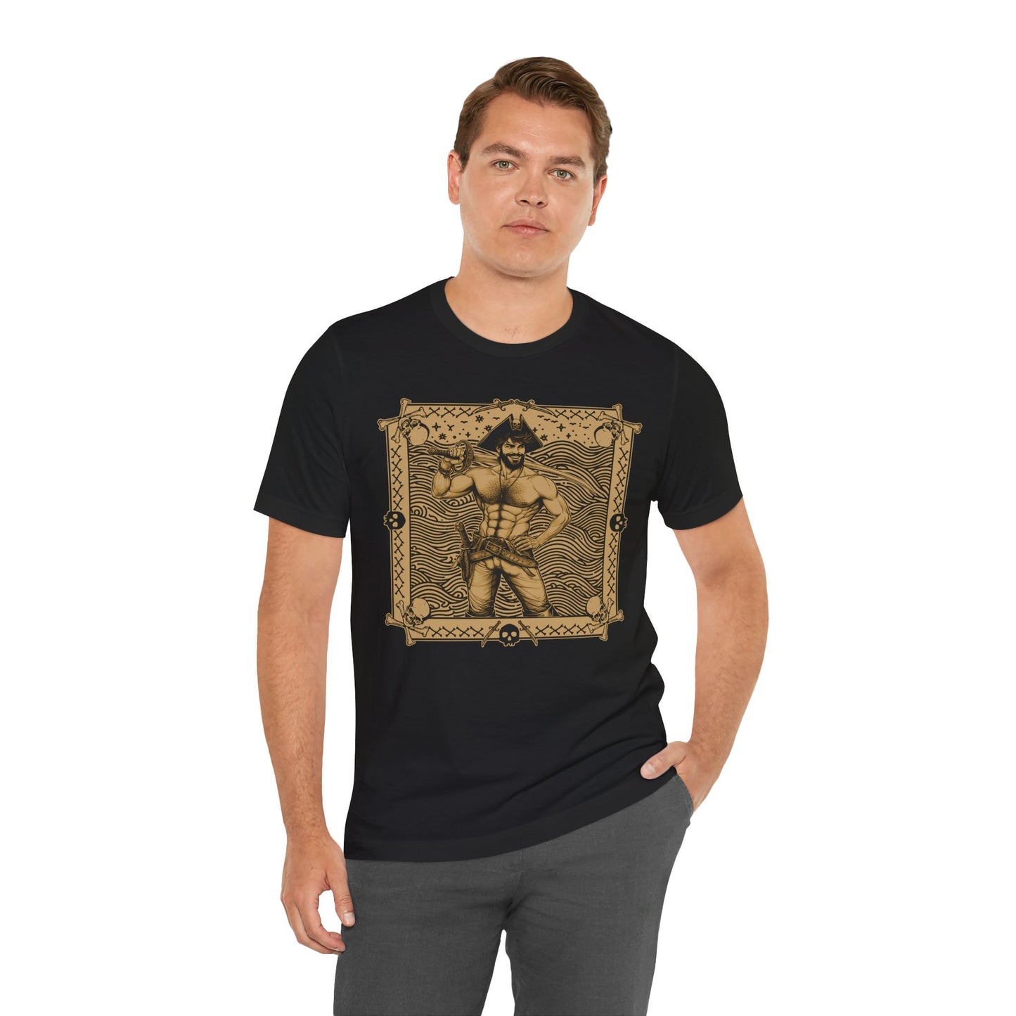 Pirate Pin-Up Hunk - T-Shirt