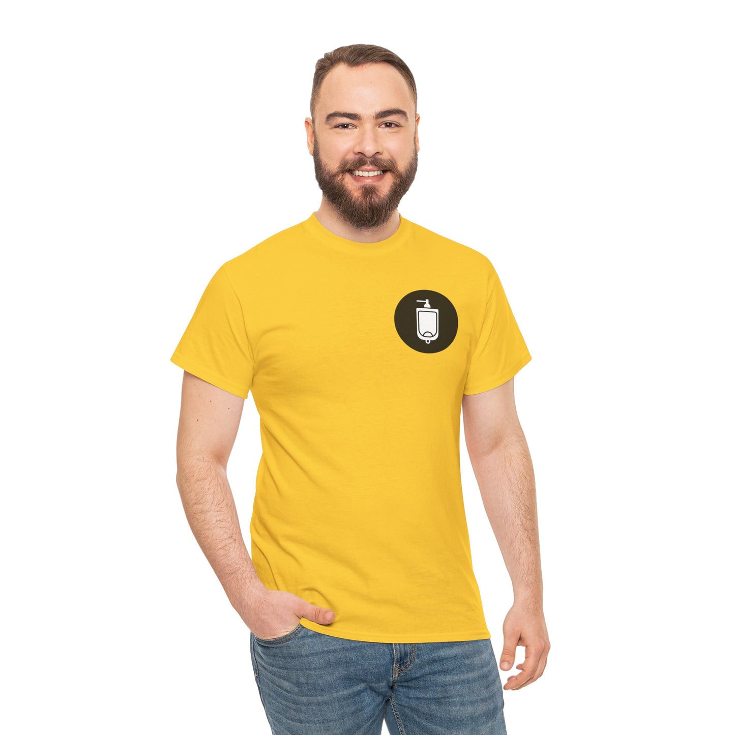 Urinal Icon Pocket Print Graphic Tee