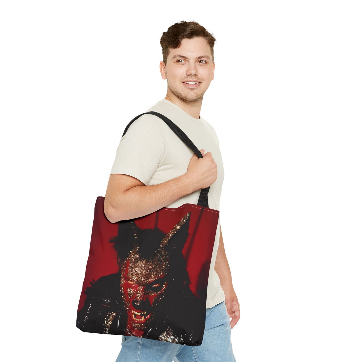 Glam Rock Tote Bag, Edgy Punk Bag for Concerts, Unique Gift for Music Lovers, Festival Accessory, Stylish Everyday Bag